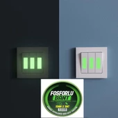 Geseus Kendinden Yapışkanlı Fosforlu Bant Gündüz Depoladığı Işığı Gece Yansıtır15mmX5MT - 5