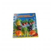 3D Meyve Magnet Buzdolabı Süsü 8 Parça - 1