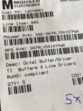 Texas Instruments SN74LV541ATPWR Buffer ve Sürücü 5 Adet thumbnail 2