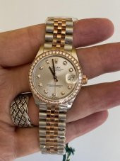 Rolex Datejust 31mm Jubile Kordon Pırlantalı Kadın Kol Saati 278381RBR - 10