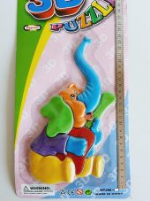 3D Eğitici Magnet Puzzle 23cm (Fil) - 6