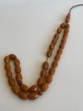 Faset Kesim Has Damla Kehribar Tesbih 12,5x8,8mm 22 Gram - 1