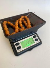 Faset Kesim Has Damla Kehribar Tesbih 12,5x8,8mm 22 Gram - 6
