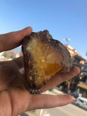 Baltık Doğal Kaya Damla Kehribar Faturalı 128 Gram - Kaya Damla Kehribar Taş - 2