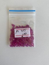 Armut Kesim Sentetik Taş 3x5mm 100 Adet Fuşya - 2