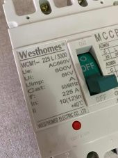 Westhomes 225A 8Kv Kaçak Akım Korumalı Şalter WCM1-225L/3300 - 2