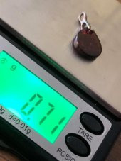 Doğal Kaya Kehribar Kolye Ucu Gümüş Aparatlı 0,4-2 Gram (Model 5) - 8