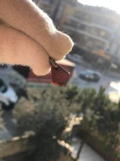 Doğal Kaya Kehribar Kolye Ucu Gümüş Aparatlı 0,4-2 Gram (Model 5) - 10