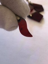 Doğal Kaya Kehribar Kolye Ucu Gümüş Aparatlı 0,4-2 Gram (Model 5) - 12