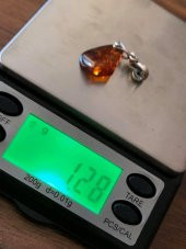 DOĞAL KAYA DAMLA KEHRİBAR KOLYE UCU GÜMÜŞ APARATLI 0,85-2 Gram (Model 1) - 8