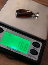 DOĞAL KAYA DAMLA KEHRİBAR KOLYE UCU GÜMÜŞ APARATLI 0,85-2 Gram (Model 1) - 11