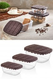 Bayev 3lü Choco Box Saklama Kabı Seti Sc-4276 thumbnail 1