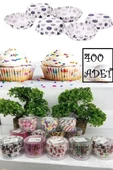 400'lü Muffin Kağıdı Kek Kalıbı Desenli - 1
