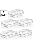 5 Adet Kadın Ayakkabı Saklama Kutusu Hava Delikli 5'li Saklama Seti - thumbnail 2