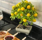 Yapay Limon Ağacı , 23cm. Yapay Limon - 4