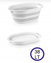 Mega 38 litre Pratik Katlanır Çamaşır Sepeti - 2