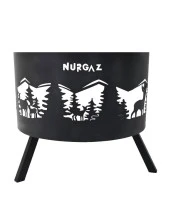 NURGAZ ORMAN ŞÖMİNESİ GEYİK DESEN - 1