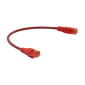 DİGİTUS PATCH CORD UTP CAT6 0.25 MT RED (10'LU PAKET) - 1