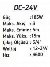 24v Kendinden Emişli Elektrikli Taşınabilir Yakıt Sıvı Yağ Aktarma Mazot Pompası Paslanmaz Gövdeli - 4