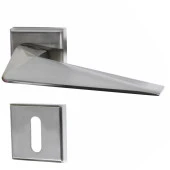 Bursa İnox Kare Rozetli Oda Kapı Kolu Sağa ve Sola Uygun 1 Takım thumbnail 3