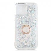 Apple iPhone 13 Mini Kılıf Sulu Simli Akışkan Silikon - 1