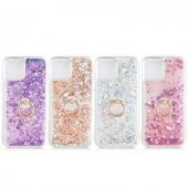 Apple iPhone 13 Mini Kılıf Sulu Simli Akışkan Silikon - 3