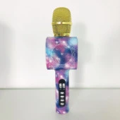 Doppler Stardust Karaoke Mikrofonu Ses Değiştirme Özellikli Işıklı Yeni Kayıt Özellikli - 4