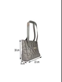 Liva 2368 Kapitoneli Orta Boy Kadın El Omuz Çantası thumbnail 4