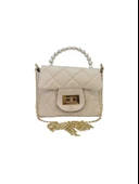 Liva 1180 Zincir Askılı İnci Model Kadın El Omuz Çantası thumbnail 3