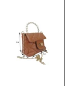 Liva 1180 Zincir Askılı İnci Model Kadın El Omuz Çantası thumbnail 8