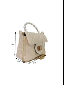 Liva 1180 Zincir Askılı İnci Model Kadın El Omuz Çantası thumbnail 4