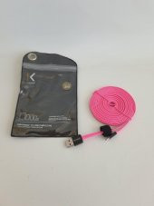 The Kase Lightning Şarj Data Kablosu 3mt Pembe - 3