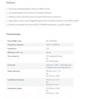 Match UP C42BMW-FRT.2 2 Yollu Component Hoparlör Set - 8