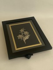 El İşçilikli Telkari Çiçek Tablo 35x27 cm - 5