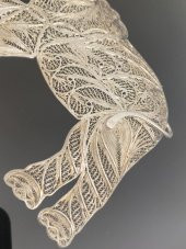 El İşçilikli Telkari Fil Tablo 33x28 cm - 7