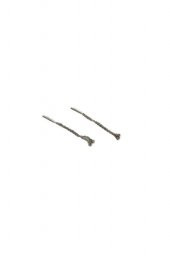 Taş İşlemeli 925 Ayar Gümüş Küpe 1,80 Gram - 1
