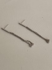 Taş İşlemeli 925 Ayar Gümüş Küpe 1,80 Gram - 2