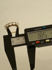 5 Taş Motifli 14 Ayar Altın Yüzük 4,60 Gram - 8