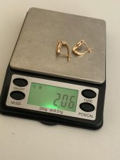 Taş Motifli 8 Ayar Altın Küpe Çifti 2 Gram - 7
