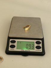 İşlemeli 18 Ayar Altın Küpe (Tek) 0,90 Gram - 7
