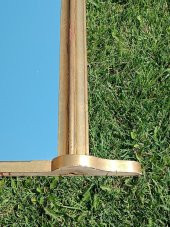 Vintage Oyma Desenli Ahşap Çerçeveli Konsol Aynası 104x115 cm - 4