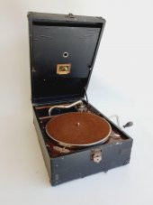 His Master's Voice Antika Çanta Gramofon 082 - 6