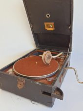 His Master's Voice Antika Çanta Gramofon 082 - 7