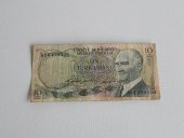 10 Türk Lirası - 6. Emisyon 1. Tertip Kağıt Para - 1