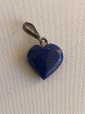 Doğal Lapis Lazuli Taşı Kalp Kolye Ucu 1,3-1,6cm - 1