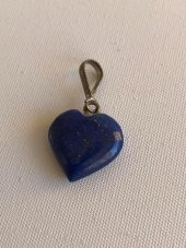 Doğal Lapis Lazuli Taşı Kalp Kolye Ucu 1,3-1,6cm - 2