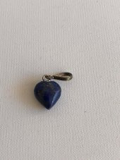 Doğal Lapis Lazuli Taşı Kalp Kolye Ucu 1,1-1,4cm - 2