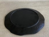 Melamin Yassı Yuvarlak Servis Tabağı Siyah 27cm - Melamin Tabak - 7