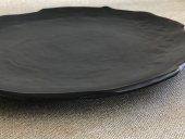 Melamin Yassı Yuvarlak Servis Tabağı Siyah 27cm - Melamin Tabak - 3