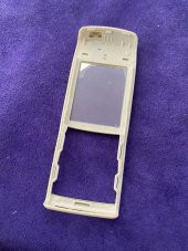 Nokia E50 Ön Arka Kapak Beyaz Gümüş(Tuşsuz) - E50 Kapak - 3